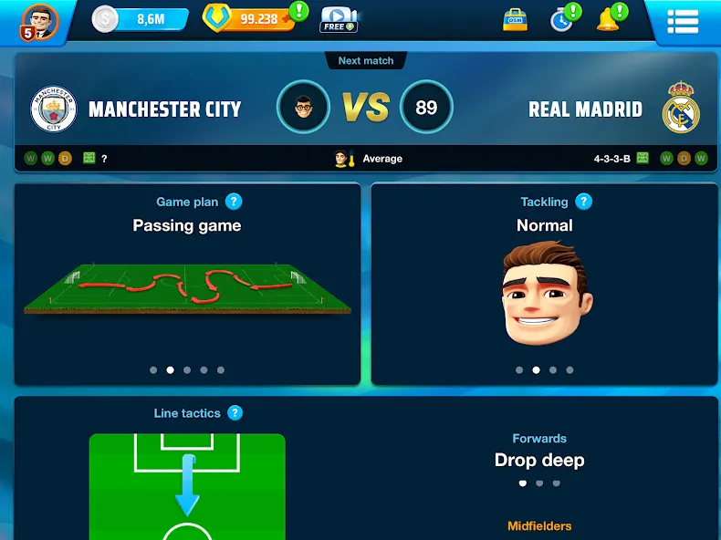 Online Soccer Manager screenshot 1